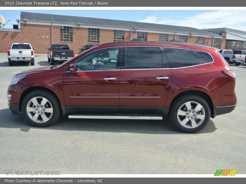 Siren Red Tintcoat / Ebony 2015 Chevrolet Traverse LTZ