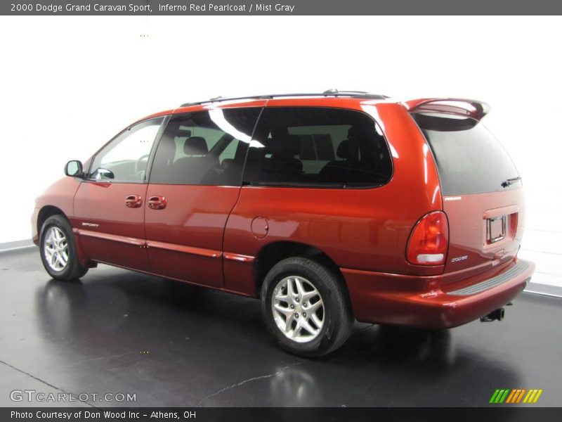 Inferno Red Pearlcoat / Mist Gray 2000 Dodge Grand Caravan Sport