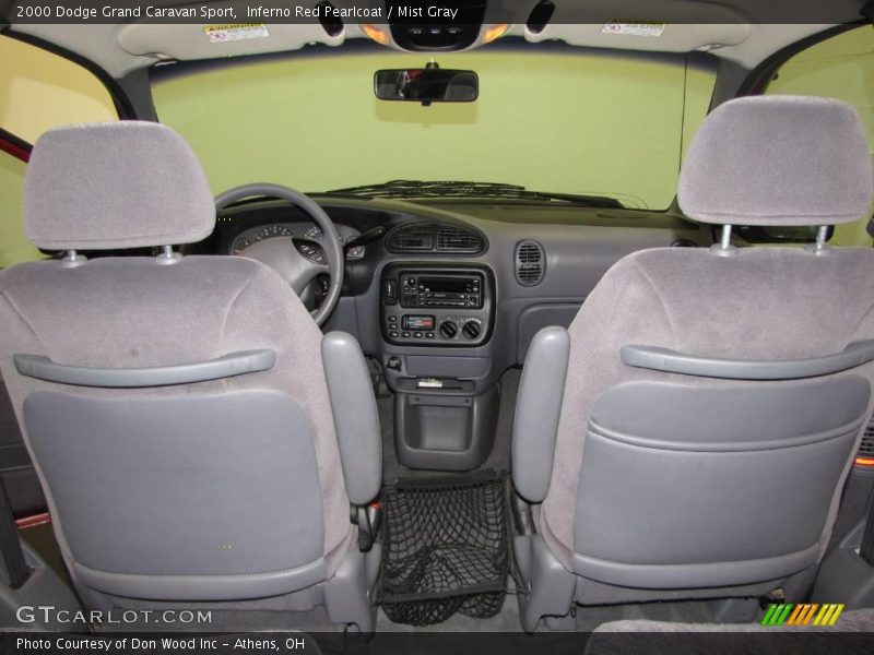 Inferno Red Pearlcoat / Mist Gray 2000 Dodge Grand Caravan Sport