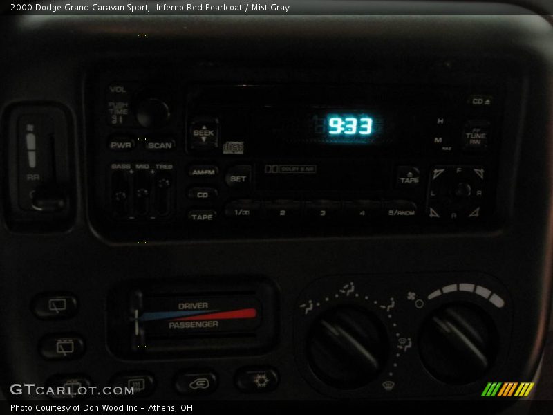 Inferno Red Pearlcoat / Mist Gray 2000 Dodge Grand Caravan Sport
