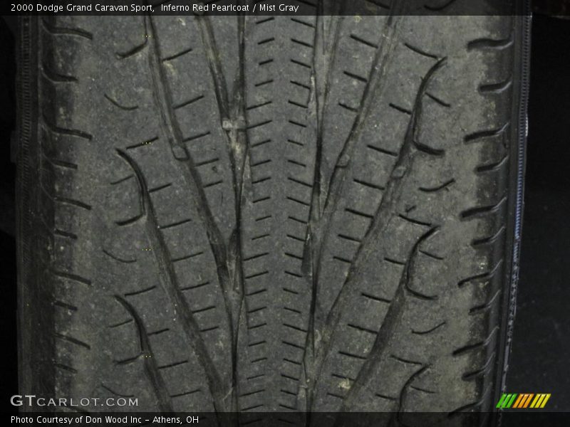 Inferno Red Pearlcoat / Mist Gray 2000 Dodge Grand Caravan Sport