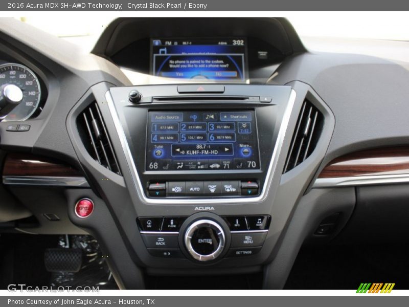 Crystal Black Pearl / Ebony 2016 Acura MDX SH-AWD Technology