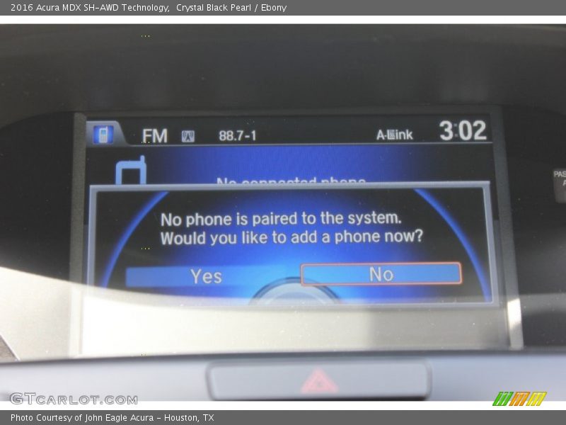 Crystal Black Pearl / Ebony 2016 Acura MDX SH-AWD Technology