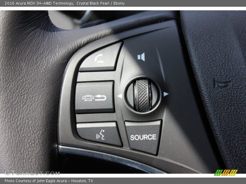 Controls of 2016 MDX SH-AWD Technology