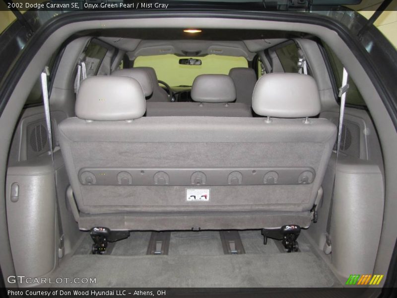 Onyx Green Pearl / Mist Gray 2002 Dodge Caravan SE