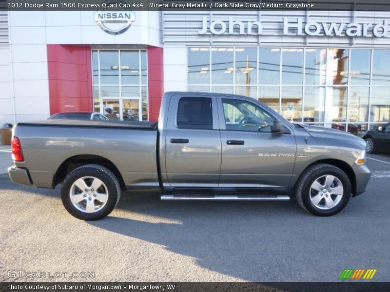 Mineral Gray Metallic / Dark Slate Gray/Medium Graystone 2012 Dodge Ram 1500 Express Quad Cab 4x4