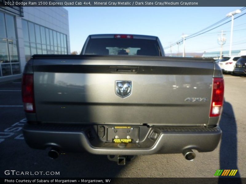 Mineral Gray Metallic / Dark Slate Gray/Medium Graystone 2012 Dodge Ram 1500 Express Quad Cab 4x4