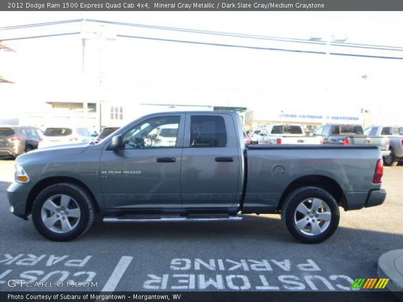 Mineral Gray Metallic / Dark Slate Gray/Medium Graystone 2012 Dodge Ram 1500 Express Quad Cab 4x4