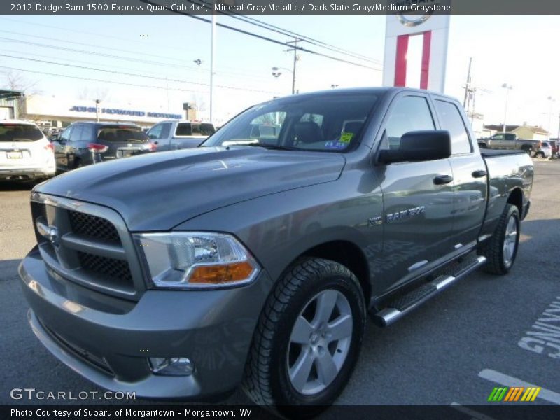 Mineral Gray Metallic / Dark Slate Gray/Medium Graystone 2012 Dodge Ram 1500 Express Quad Cab 4x4