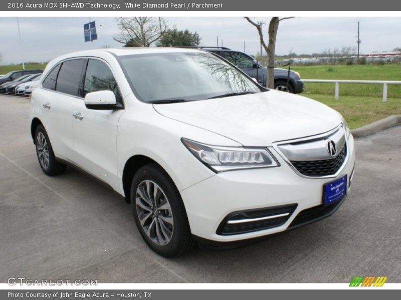 White Diamond Pearl / Parchment 2016 Acura MDX SH-AWD Technology