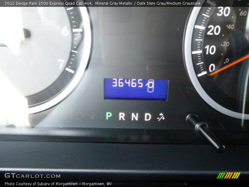Mineral Gray Metallic / Dark Slate Gray/Medium Graystone 2012 Dodge Ram 1500 Express Quad Cab 4x4