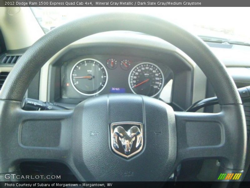 Mineral Gray Metallic / Dark Slate Gray/Medium Graystone 2012 Dodge Ram 1500 Express Quad Cab 4x4
