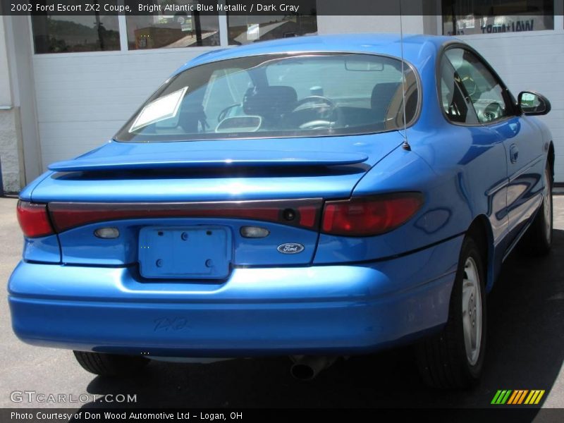 Bright Atlantic Blue Metallic / Dark Gray 2002 Ford Escort ZX2 Coupe