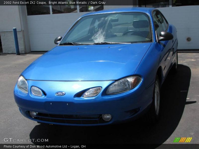 Bright Atlantic Blue Metallic / Dark Gray 2002 Ford Escort ZX2 Coupe