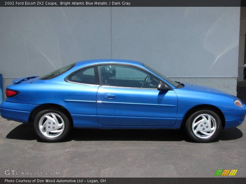 Bright Atlantic Blue Metallic / Dark Gray 2002 Ford Escort ZX2 Coupe