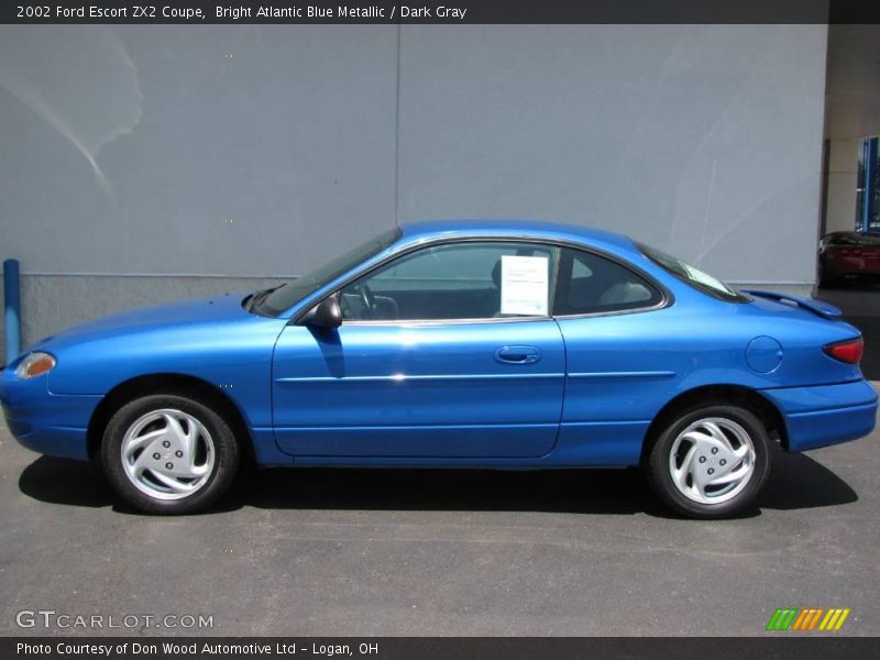 Bright Atlantic Blue Metallic / Dark Gray 2002 Ford Escort ZX2 Coupe