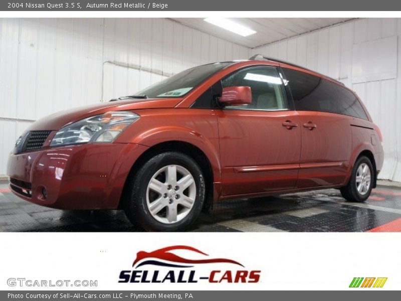 Autumn Red Metallic / Beige 2004 Nissan Quest 3.5 S