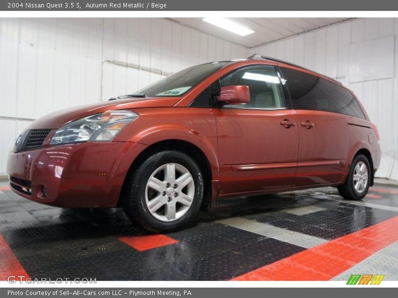 Autumn Red Metallic / Beige 2004 Nissan Quest 3.5 S
