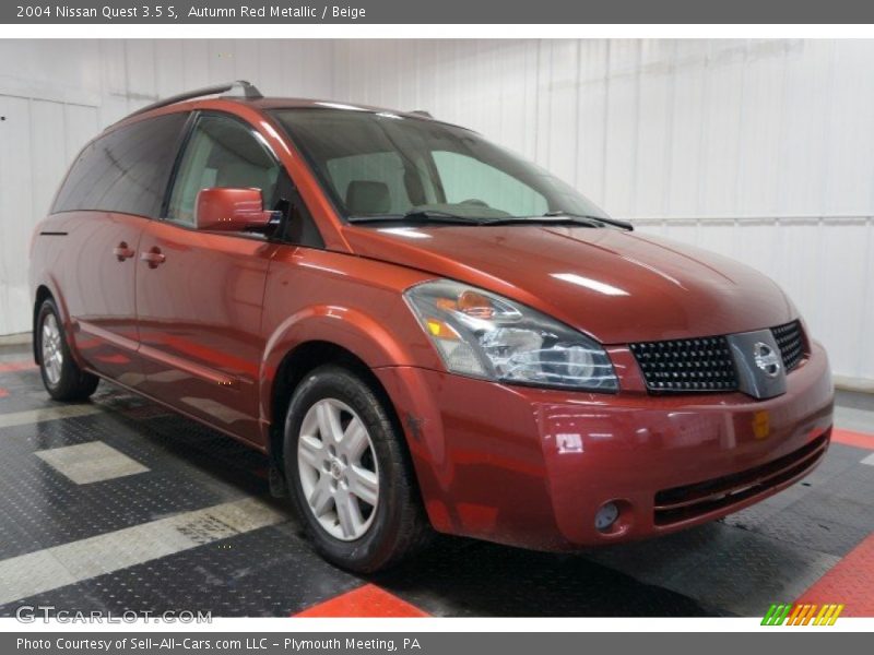 Autumn Red Metallic / Beige 2004 Nissan Quest 3.5 S