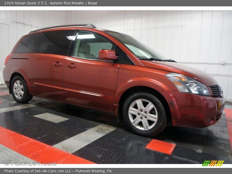 Autumn Red Metallic / Beige 2004 Nissan Quest 3.5 S