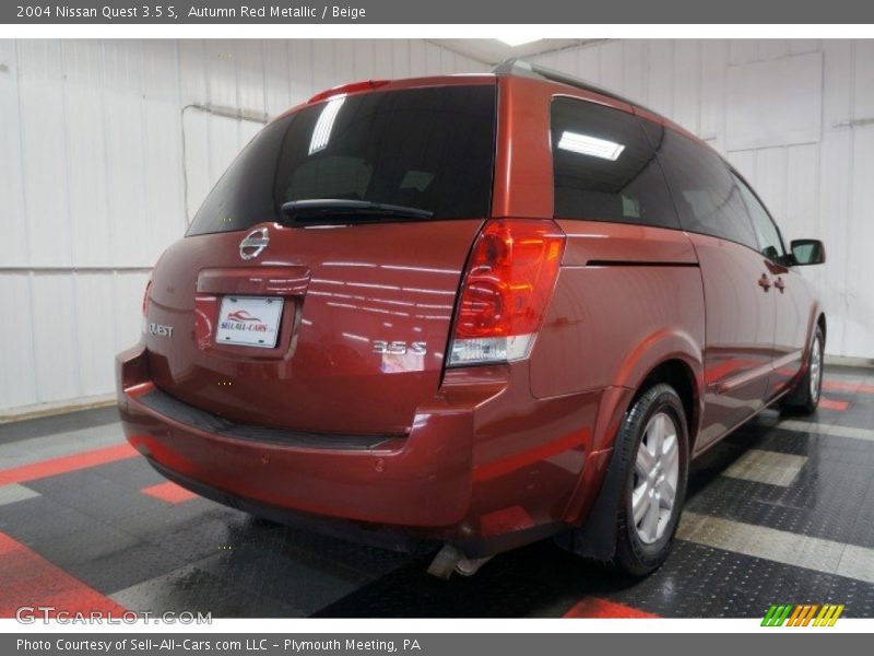 Autumn Red Metallic / Beige 2004 Nissan Quest 3.5 S