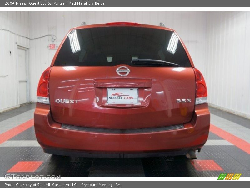 Autumn Red Metallic / Beige 2004 Nissan Quest 3.5 S