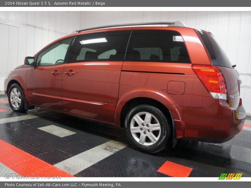 Autumn Red Metallic / Beige 2004 Nissan Quest 3.5 S