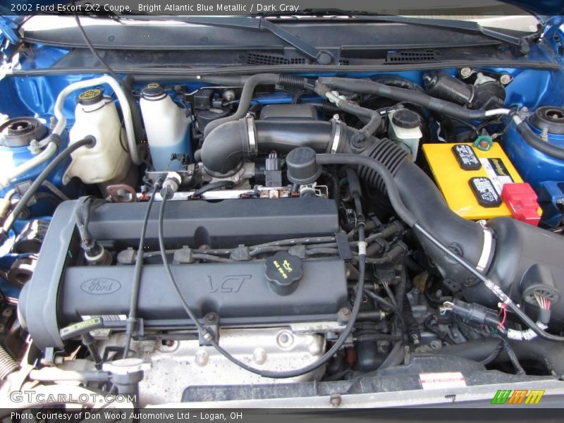 Bright Atlantic Blue Metallic / Dark Gray 2002 Ford Escort ZX2 Coupe