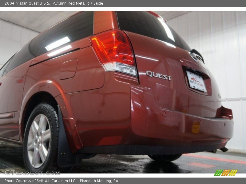 Autumn Red Metallic / Beige 2004 Nissan Quest 3.5 S