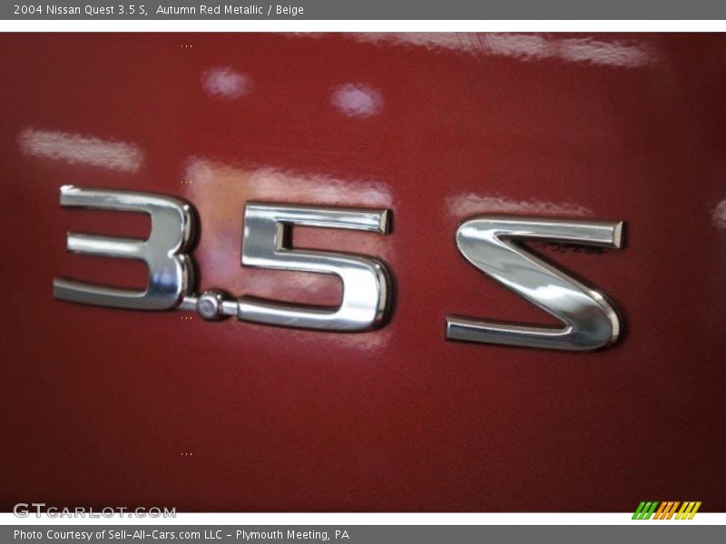 Autumn Red Metallic / Beige 2004 Nissan Quest 3.5 S