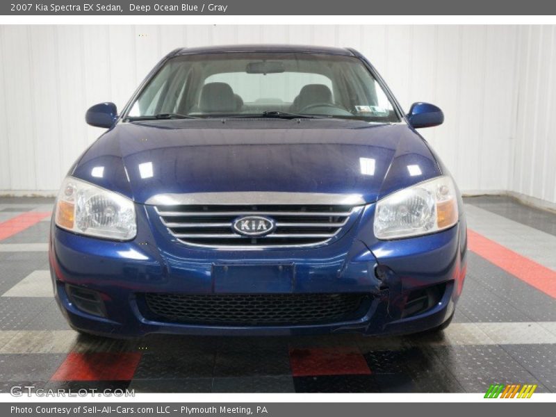 Deep Ocean Blue / Gray 2007 Kia Spectra EX Sedan