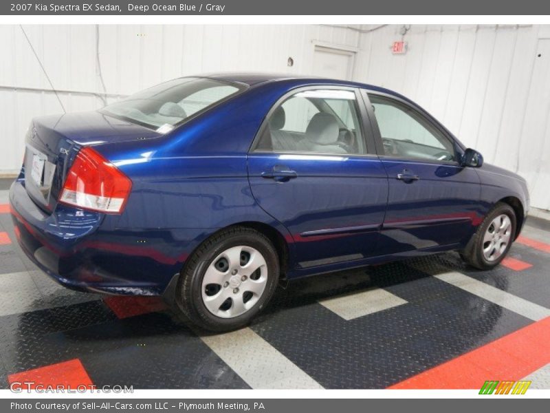 Deep Ocean Blue / Gray 2007 Kia Spectra EX Sedan