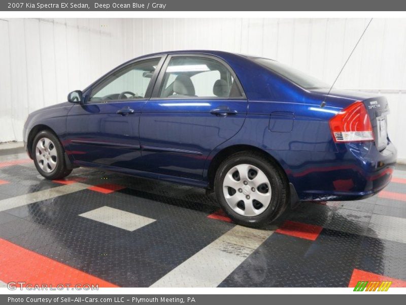 Deep Ocean Blue / Gray 2007 Kia Spectra EX Sedan