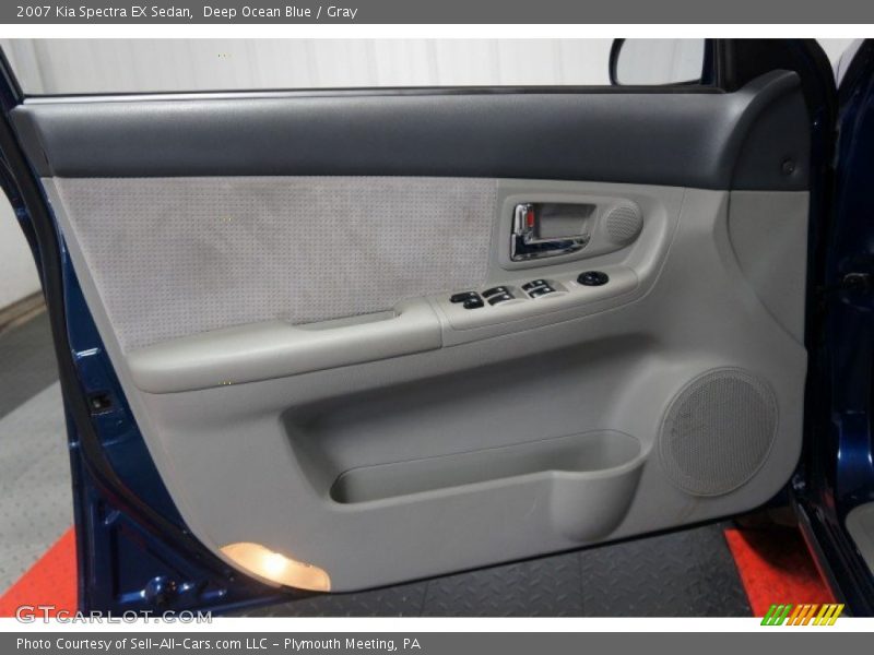 Deep Ocean Blue / Gray 2007 Kia Spectra EX Sedan