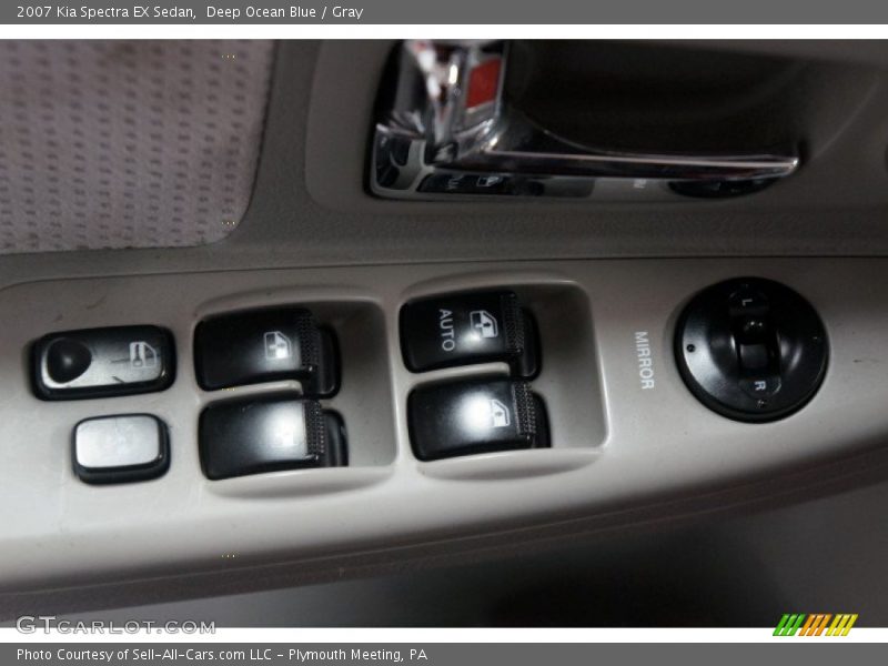 Deep Ocean Blue / Gray 2007 Kia Spectra EX Sedan