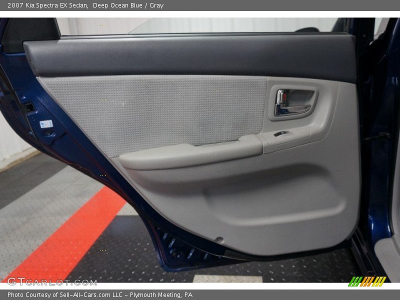 Deep Ocean Blue / Gray 2007 Kia Spectra EX Sedan