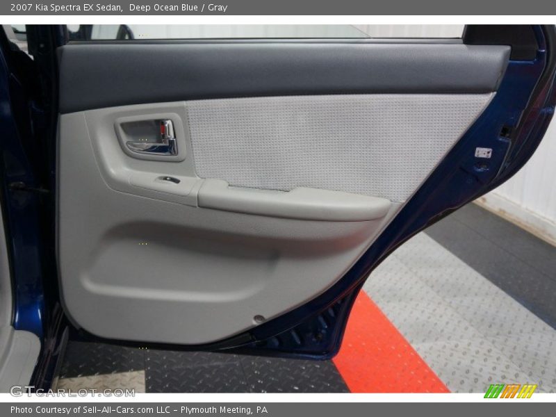 Deep Ocean Blue / Gray 2007 Kia Spectra EX Sedan