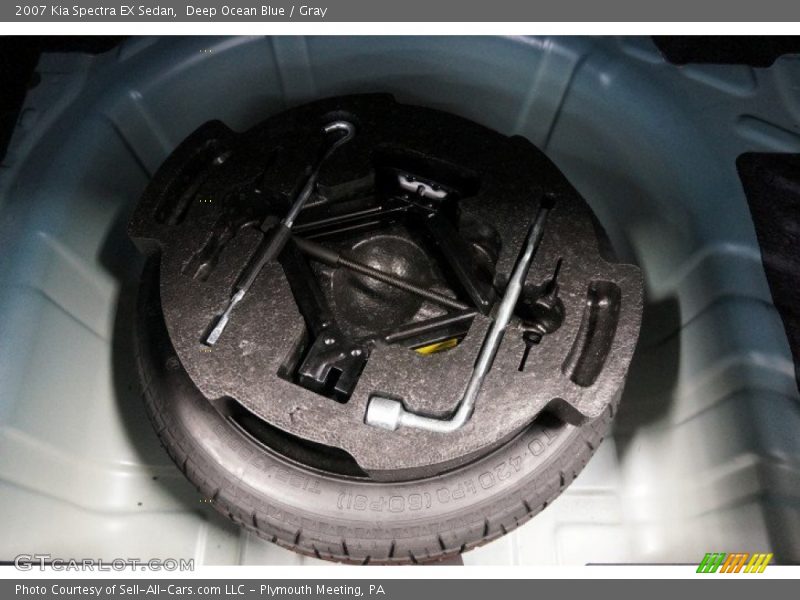 Deep Ocean Blue / Gray 2007 Kia Spectra EX Sedan