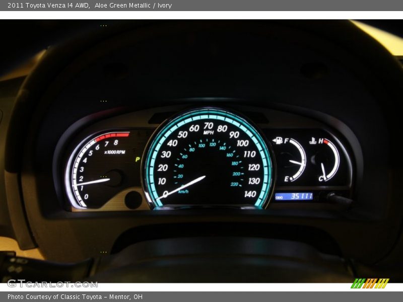 Aloe Green Metallic / Ivory 2011 Toyota Venza I4 AWD