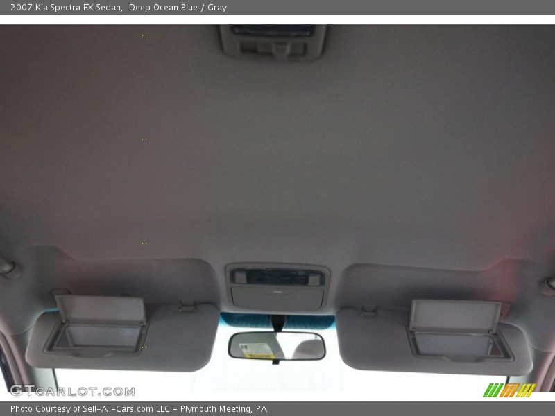 Deep Ocean Blue / Gray 2007 Kia Spectra EX Sedan