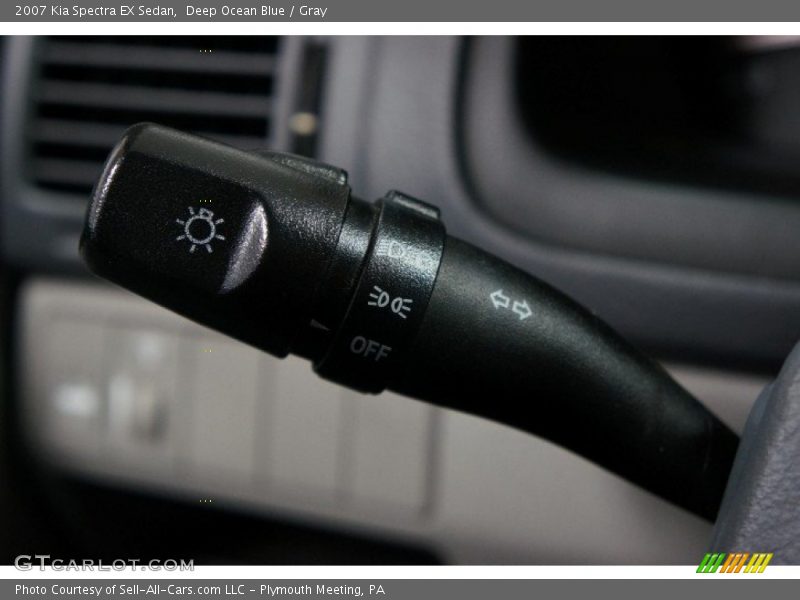 Deep Ocean Blue / Gray 2007 Kia Spectra EX Sedan