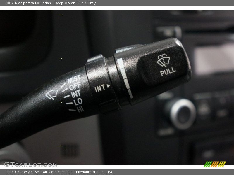 Deep Ocean Blue / Gray 2007 Kia Spectra EX Sedan