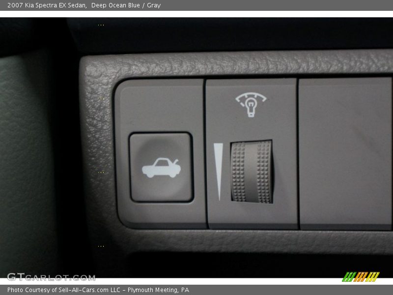 Deep Ocean Blue / Gray 2007 Kia Spectra EX Sedan