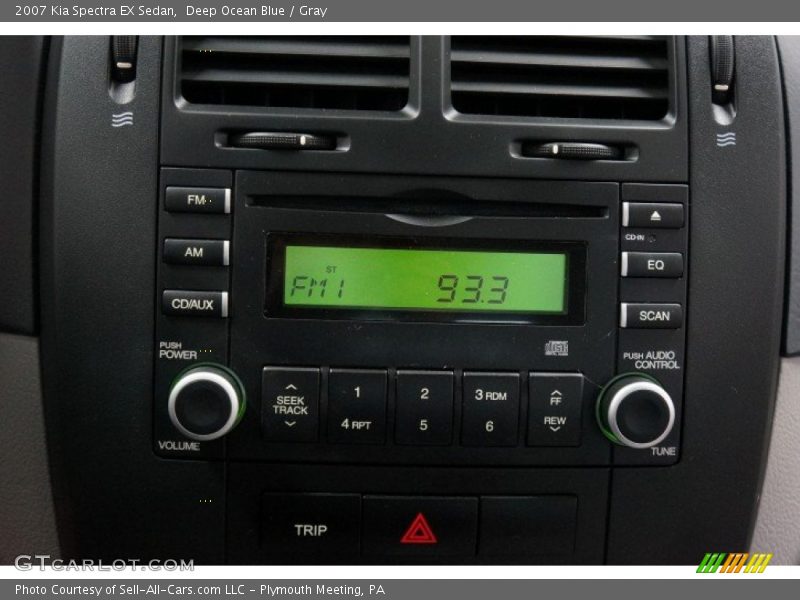 Deep Ocean Blue / Gray 2007 Kia Spectra EX Sedan