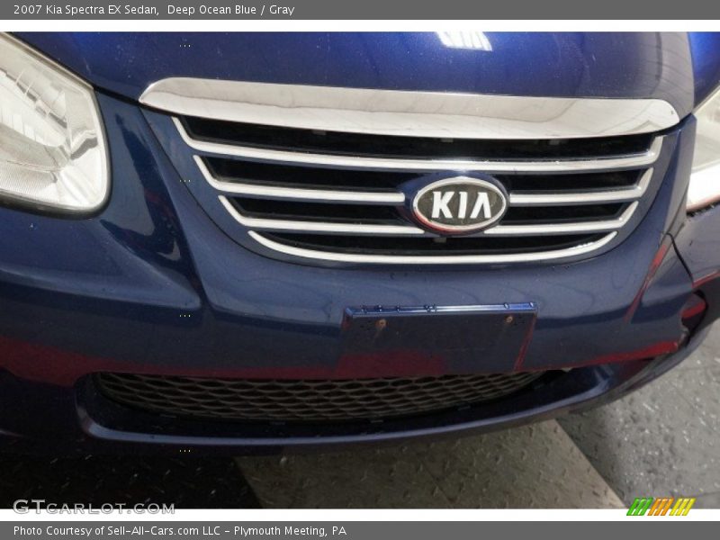 Deep Ocean Blue / Gray 2007 Kia Spectra EX Sedan