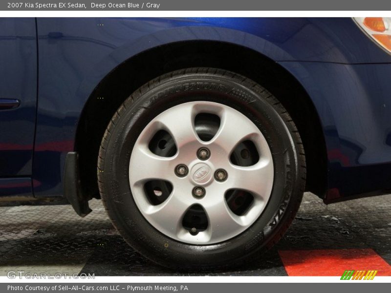 Deep Ocean Blue / Gray 2007 Kia Spectra EX Sedan