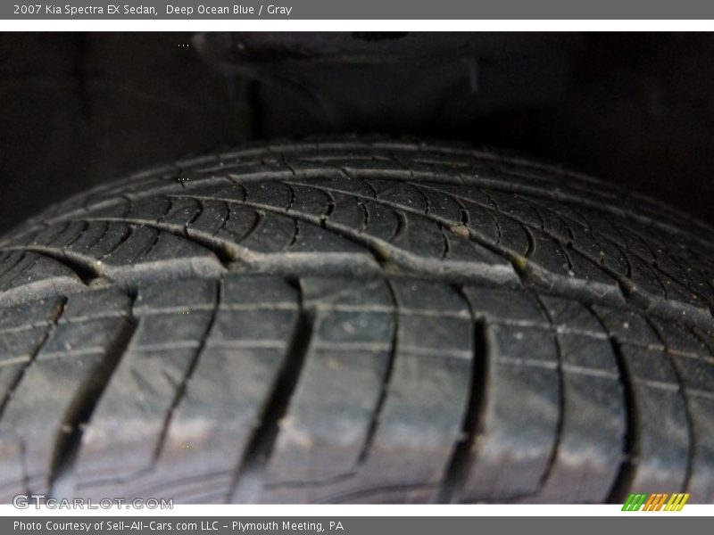 Deep Ocean Blue / Gray 2007 Kia Spectra EX Sedan