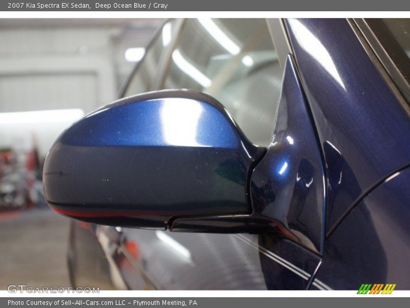 Deep Ocean Blue / Gray 2007 Kia Spectra EX Sedan