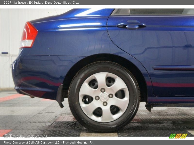 Deep Ocean Blue / Gray 2007 Kia Spectra EX Sedan