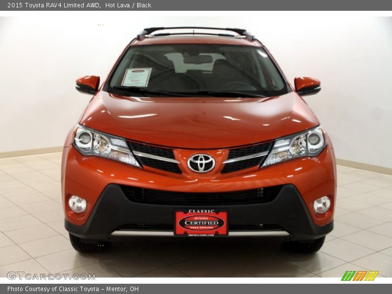 Hot Lava / Black 2015 Toyota RAV4 Limited AWD